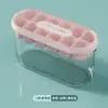 Caja de Hielo de Gran Capacidad con Tapa, Molde para Bandeja de Hielo Casero DIY, Caja de Hielo, Caja Transparente para Almacenamiento de Hielo, Caja de Hielo de Congelación Rápida