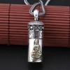 Joyería de plata esterlina S925 al por mayor mantra de seis sílabas vajra Anita Buda plata tailandesa colgante gabob para hombres y mujeres