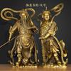 Estátua de Buda Bodhisattva Protetor Weituo de Cobre Fuyoulin para Adoração e Decoração Doméstica