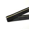 Cinta de seda de color dorado de 4 cm doblada por la mitad con borde elástico y borde ancho de cinta elástica, accesorios para prendas de vestir, suministro directo de fábrica