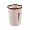Cubo de basura doméstico para baño, cocina, dormitorio, sala de estar, uso creativo en oficina, cesta simple para papel higiénico de clasificación