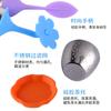 Filtro de Chá Criativo Silicone Árvore Flor Folha Saco de Chá Bola de Chá Aço Inoxidável 304 Infusor de Chá Silicone
