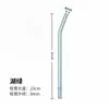 Canudo Colorido de Vidro Encaixável, 26cm de Comprimento, Adequado para Copos Altos, Copos de Água, Acessórios para Copos com Canudo, Atacado de Reposição