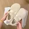 Zapatos Peludos con Plataforma de Suela Gruesa para Aumentar la Altura para Mujer, Ropa de Abrigo, Nuevo Estilo 2026, Temporada Otoño/Invierno, Sensación de Alta Gama, Mocasines de Felpa con Suela Plana