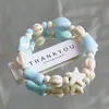 Pulseras de Cerámica de Jingdezhen Que No Se Desvanecen, Joyería de Alta Gama para Mujer, Nuevo Estilo Chino, Accesorios Versátiles de Estilo Nacional, Venta al por Mayor
