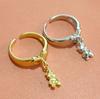 Anillo de oso de amor dulce simple con apertura Puerta Este de Corea del Sur anillo de oso con borla linda joyería al por mayor