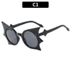 Ins gafas de sol de murciélago de moda personalizadas gafas de sol para disfraz de Halloween gafas de sol oscuras transfronterizas europeas y americanas