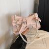 Bolsa Pequena de Tricô para Axila com Design de Nicho para Mulheres 2026 Nova Moda Mais Vendida Bolsa de Ombro Elegante Bolsa Transversal com Laço