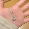 Falda de Princesa Brillante Collar de Concha Lujo Ligero Sensación de Alta Gama Cadena para Clavícula Collar Gargantilla Súper de Hada Impresionantemente Hermoso Accesorios