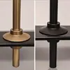 Estantes Colgantes de Metal de Lujo Ligero, Barandales Colgantes, Estanterías, Gabinetes, Columnas de Tubo Redondo, Varillas de Soporte de Piso a Techo, Conectores y Accesorios