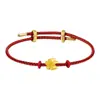 Contas de Transferência Flor de Pessegueiro Dourada 3D Ouro Duro Ouro Puro 999 Pulseira Sakura Acessórios para Pulseira Contas Acessórios Femininos Ouro Puro