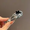 Pinza para el pelo de lana con bloques de color Otoño e Invierno, Gota de Agua, Diamante Brillante, Lazo, Moda Femenina, Simple, para Mechones Laterales, Pinza para el Pelo