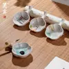 Estudio Lanzhai piedra de tinta pequeña creativa plato de tinta de cerámica soporte para lamer pincel de pluma piscina de tinta de pigmento de agua de tinta plato de tinta soporte para pluma