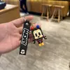 Chaveiro Criativo de Mini Robô Urso Desenho Animado Fofo Cabeça Quadrada Urso Celebridade da Internet Boneca Pingente de Bolsa Presente