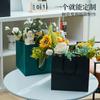 Bolsas de Regalo de Año Nuevo con Pedido Mínimo de Una Pieza, Personalizables con Logo, Bolsas Tote con Ramo de Rosas, Bolsas de Papel, Bolsas para Arreglos Florales, Estampado en Caliente Personalizado