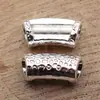 20X10X8.5Mm 3.1g Multicolores DIY Aleación Colgante Accesorios Patrón Piel de Serpiente Tubo Curvo Agujero Grande Cuentas