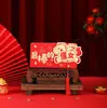 Ano Novo do Cavalo Envelope Vermelho Criativo Estilo Chinês Bênção Personalizada Sacola de Presente para Visita de Ano Novo Chinês