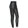 8417Dn Comércio Exterior Europeu e Americano Feminino Primavera Sexy Slim Malha Flocada Transparente Roupa Exterior Calças Compridas Tendência Feminina Calças Compridas