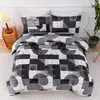 Juego de funda de edredón y fundas de almohada de tres piezas estilo hogar moderno para comercio exterior transfronterizo, juego de ropa de cama para camas individuales y dobles