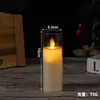 Luz Electrónica de Vela LED de Amazon Luz de Vela Acrílica Decoración de Fiesta de Cumpleaños Luz de Vela Simulada de Cabeza Oscilante