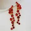 Pin de Oreja Asimétrico Brillante con Adorno de Cristal de Lujo Accesible de Alta Gama Oscar Fashion para Mujer