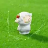 Micro Paisaje Creativo Linda Muñeca de Cordero Jardinería Paisajismo Decoraciones DIY Accesorios Colgantes Mini Adornos Pequeños de Escritorio