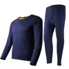 Traje de ropa interior térmica gruesa con forro de polar para otoño e invierno para hombres y mujeres, ropa térmica de terciopelo dorado, Deportes