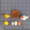 Família de Franguinhos Fofos, Ovos, Galinheiro, Paisagem em Miniatura Simulada DIY, Artesanato Estéreo de Resina, Pequenos Enfeites