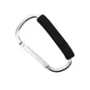Tamaño Mediano 12 Hebilla de Liberación Rápida de Aleación de Aluminio Hebilla de Zapato Hebilla en D Hebilla de Polea Cubierta de Cuero con Espuma Suave Gancho Rápido para Montañismo Escalada
