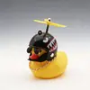 Decoração de Carro Pato Amarelo Pequeno, Capacete Tendência do Tiktok para Carros e Motos, Pato Quebra-Vento Estilo Celebridade da Internet Acessório para Carro