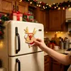 Nuevas decoraciones navideñas transfronterizas: imanes de refrigerador de dibujos animados, Papá Noel, árbol de Navidad, imanes de refrigerador magnéticos acrílicos