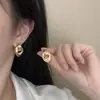 Pendientes Geométricos Exagerados Europeos y Americanos, Pendientes Retorcidos Envueltos en Metal, Pendientes de Aro Retro, Joyería de Venta Caliente Transfronteriza