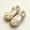 Sapatos de Pelúcia Mary Jane Princesa para Meninas Outono Inverno Jardim de Infância Menina Sola Macia Laço Fecho Mágico Pantufas Quentes