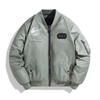 Chaqueta de Traje de Vuelo para Hombre Abrigo Acolchado de Algodón Traje de Béisbol Bordado Pesado para Hombre Abrigo Acolchado de Algodón para Trabajo Talla Grande Abrigo Acolchado de Algodón de Uso Reversible