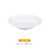 Venta al por mayor de platos de sopa de cerámica blanca pura, platos de sombrero de paja para restaurantes de hoteles, platos de fruta, platos hondos, platos para saltear, platos de ensalada, vajilla occidental.