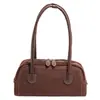 Bolsa de boliche, bolsa de ombro, bolsa versátil de nicho feminina para outono, casual, para o dia a dia, bolsa de ombro estilo retrô novo, moda 2026