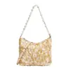 Bolso Nuevo de Moda con Lentejuelas para Mujer Diseño Pequeño de Nicho Bolso de Hombro Único para Debajo del Brazo Sensación de Alta Gama Cadena para Fiesta Nocturna Bolso Cuadrado Pequeño