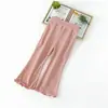 Calça Boca de Sino Infantil Verão Fina Seda de Gelo Calça Longa Popular Estilo Princesa Calça Casual para Menina Calças Estilosas Atacado