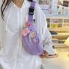 Lindo Bolso de Cintura Cruzado de Nicho Ligero Estilo Japonés Ins Fresco Simple Combinable Bolso Pequeño para Mujer Estilo Mori para Niñas