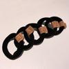Celebridad de Internet Cuerda de Cabeza de Oso Sin Costuras de Alta Elasticidad Anillo para el Pelo de Bolas para Mujer Cuerda para la Cabeza de Tendón de Goma Grueso Cola de Caballo Alta Duradera