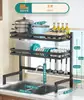 Estante de Almacenamiento para Cocina, Estante para Tazones, Escurridor para Tazones y Palillos, Escurridor de Platos, Caja de Almacenamiento con Escurridor para Tazones, Sobre el Fregadero