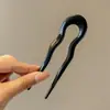Pasador de Moño Estilo Acrílico con un Nuevo Estilo Chino, Elegante Pasador de Alta Gama para la Parte Posterior de la Cabeza, Accesorio para el Cabello para Mujer, Pasador en Forma de U