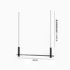 Tienda de Ropa Colgador Colgante de Acero Inoxidable Plateado Cepillado Exhibidor de Ropa Colgador de Cable de Acero para Ventana Perchero