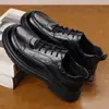 Nuevos Zapatos de Cuero para Hombre de Primera Capa, Zapatos de Cuero Casual de Negocios, Cuero Genuino para Hombre, Gama Alta, Suela Suave, Cómodos, Oficina, Marca de Moda