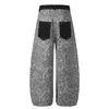 Pantalones Casuales de Pierna Ancha Patchwork Estilo Europeo y Americano Nuevos de Alta Calidad 2026, Pantalones Casuales Trendy Scimitar para Jóvenes, Suministro al por Mayor 34
