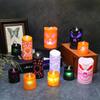Direto da fábrica Halloween nova vela de abóbora LED lâmpada de abóbora luminosa Halloween vestido adereços lâmpada de vela