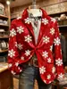 Site independente internacional Amazon TEME blazer de veludo cotelê de manga comprida com dois bolsos masculinos