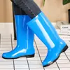 Botas de Lluvia para Mujer de Cuatro Estaciones, Estilo de Moda a Media Pantorrilla, Botines Cortos para Adulto, Impermeables, Antideslizantes, Acolchadas, Para Trabajo en Cocina, Cálidas, Zapatos de Goma Duraderos