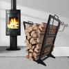 Suporte Simples de Ferro Forjado para Lenha Estilo Americano Country Ferramentas para Fogão Armazenamento de Lenha Interno e Externo Suporte de Empilhamento Suporte de Armazenamento