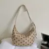 Bolso Informal de Lunares Estilo Coreano 2026 Otoño Diseño de Nicho Gran Capacidad para Viajes Diarios de Moda de Hombro Cruzado Bolso Dumpling para Mujer